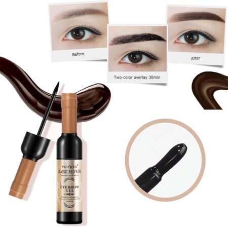 Wine Eyebrow Gel Tattoo Tint Beauty Dyeing Cream, Waterproof Quick Dry No Smudge Easy to Color
